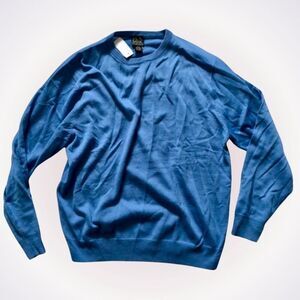 Jos A. Bank executive collection blue crewneck knit sweater | Sz L, NWT